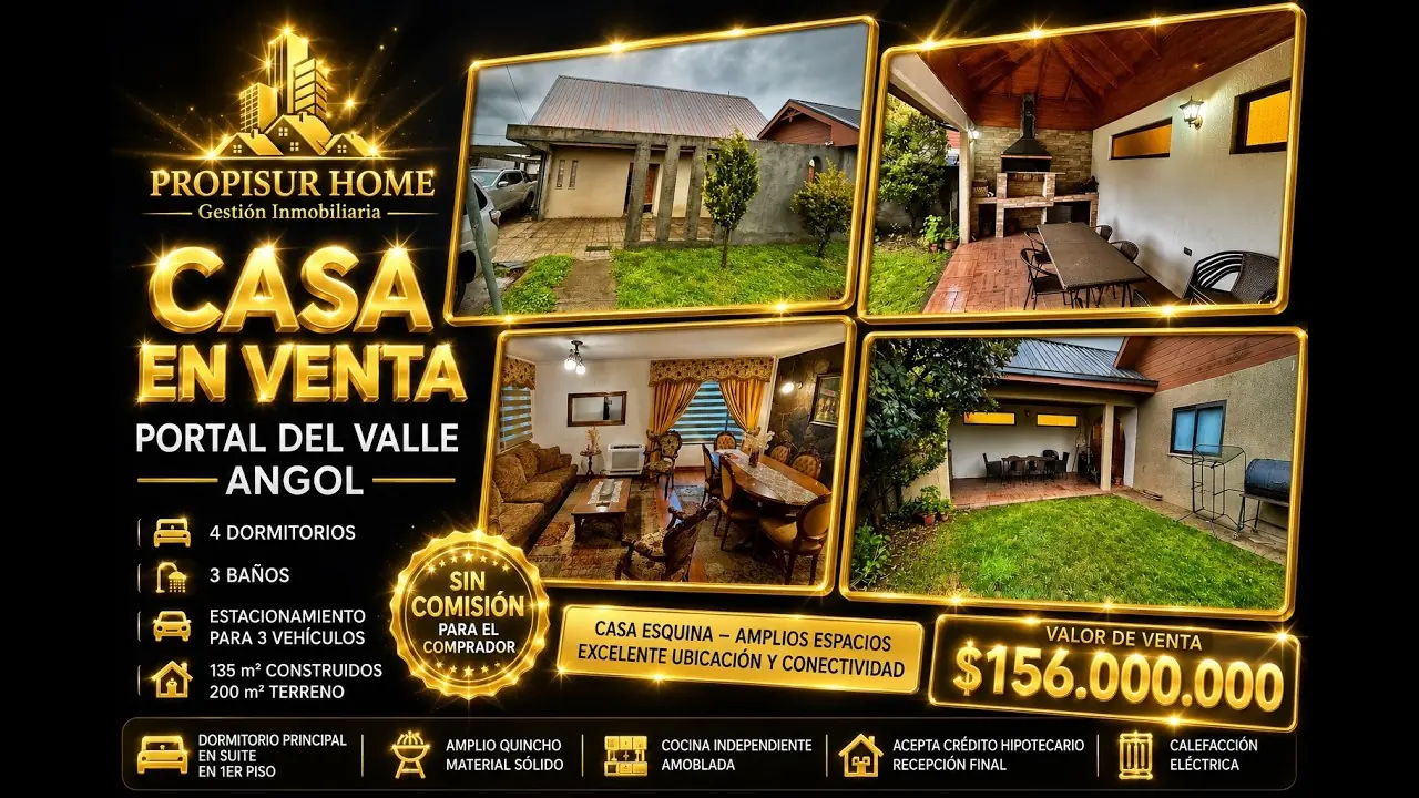 Vista previa del video: Casa esquina en Portal del Valle